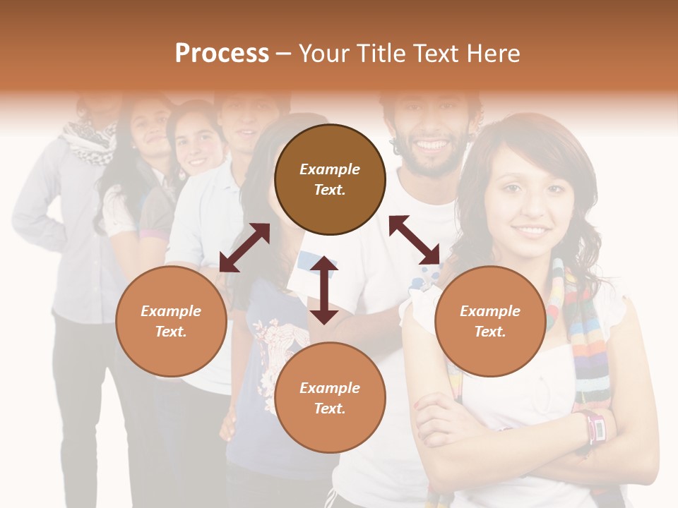 Faces Young Friendship PowerPoint Template