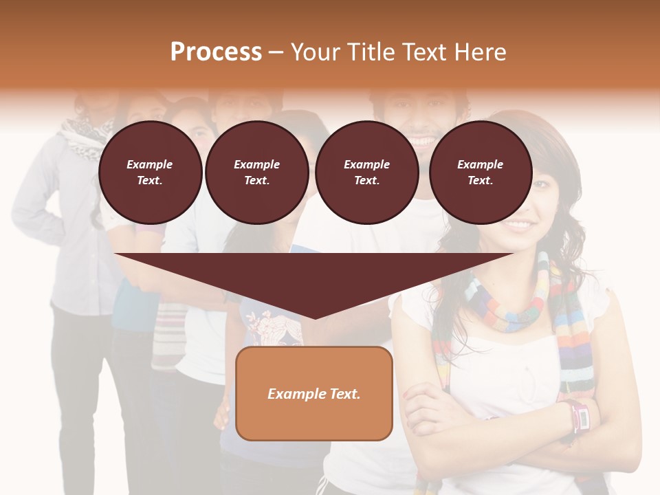 Faces Young Friendship PowerPoint Template