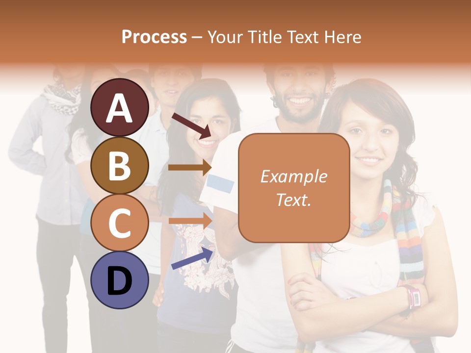 Faces Young Friendship PowerPoint Template