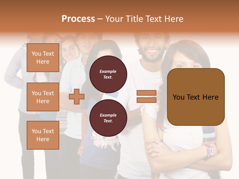 Faces Young Friendship PowerPoint Template