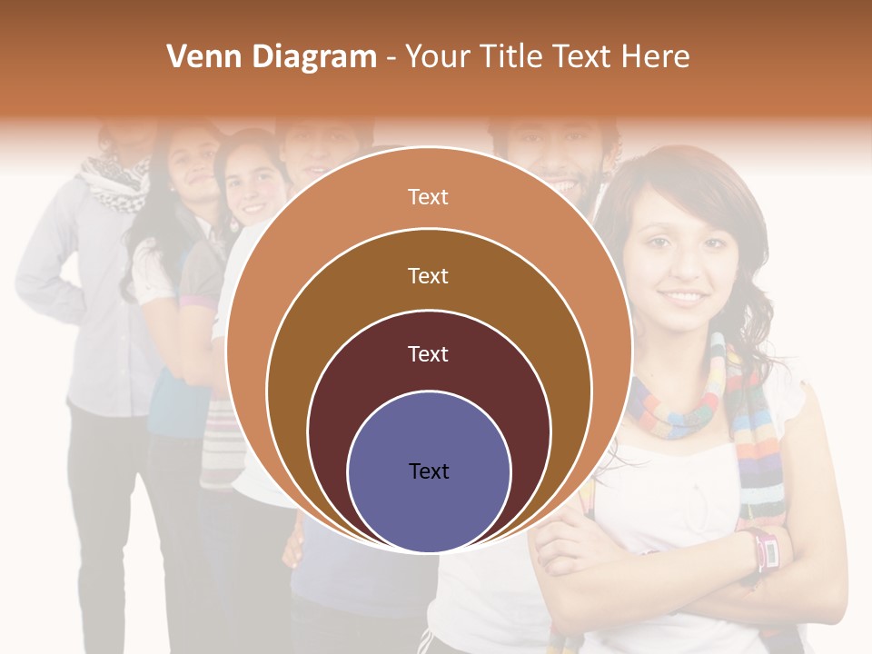 Faces Young Friendship PowerPoint Template