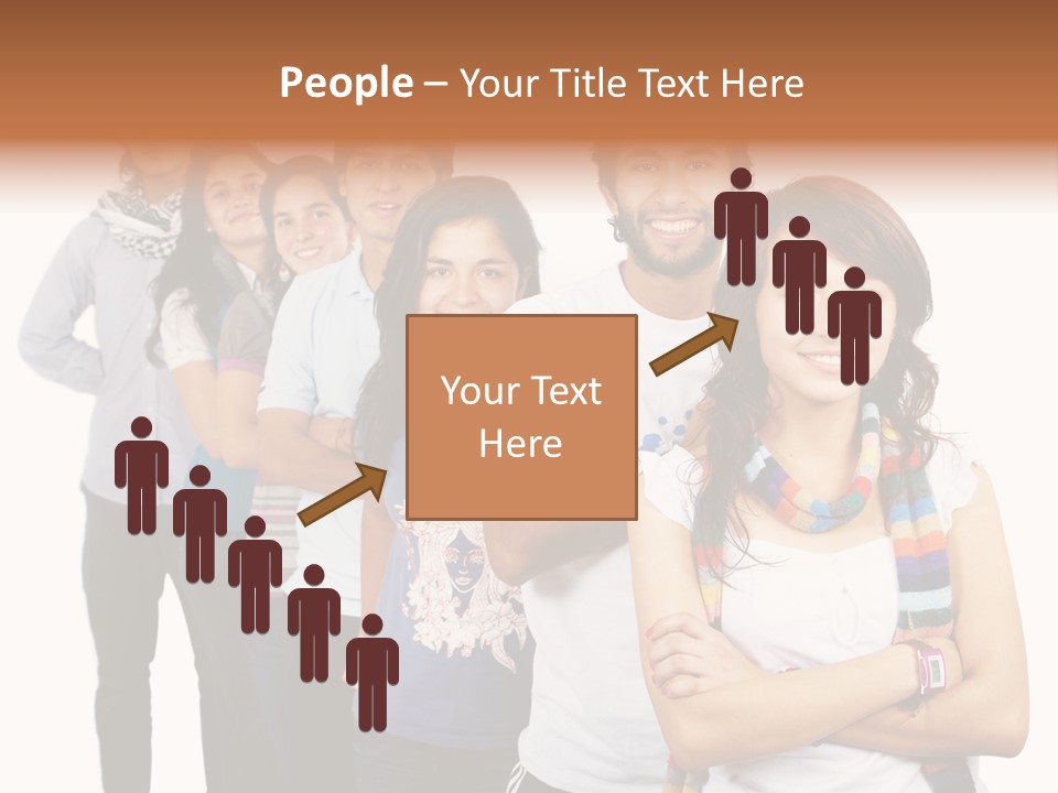 Faces Young Friendship PowerPoint Template