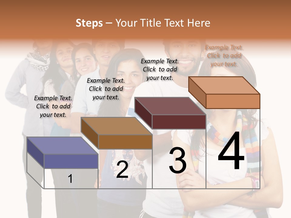 Faces Young Friendship PowerPoint Template