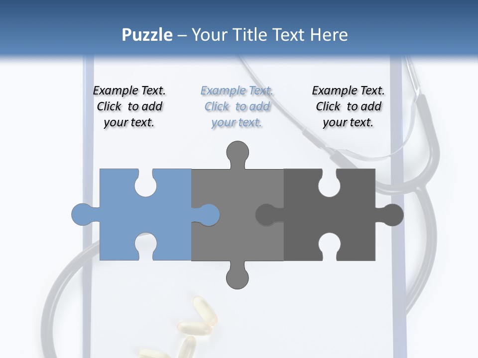 Stethoscope White Personal PowerPoint Template