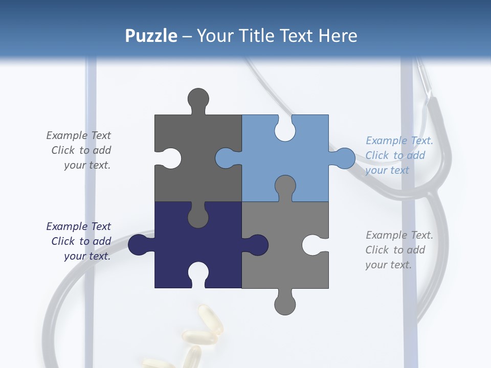 Stethoscope White Personal PowerPoint Template