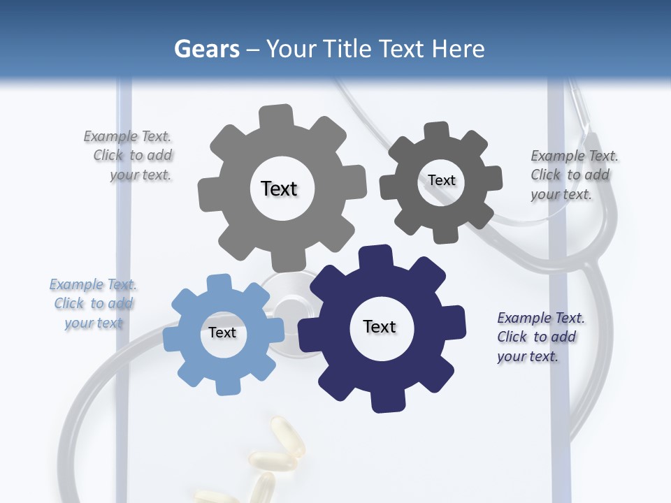 Stethoscope White Personal PowerPoint Template