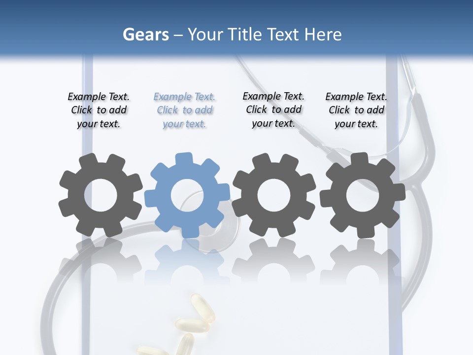 Stethoscope White Personal PowerPoint Template