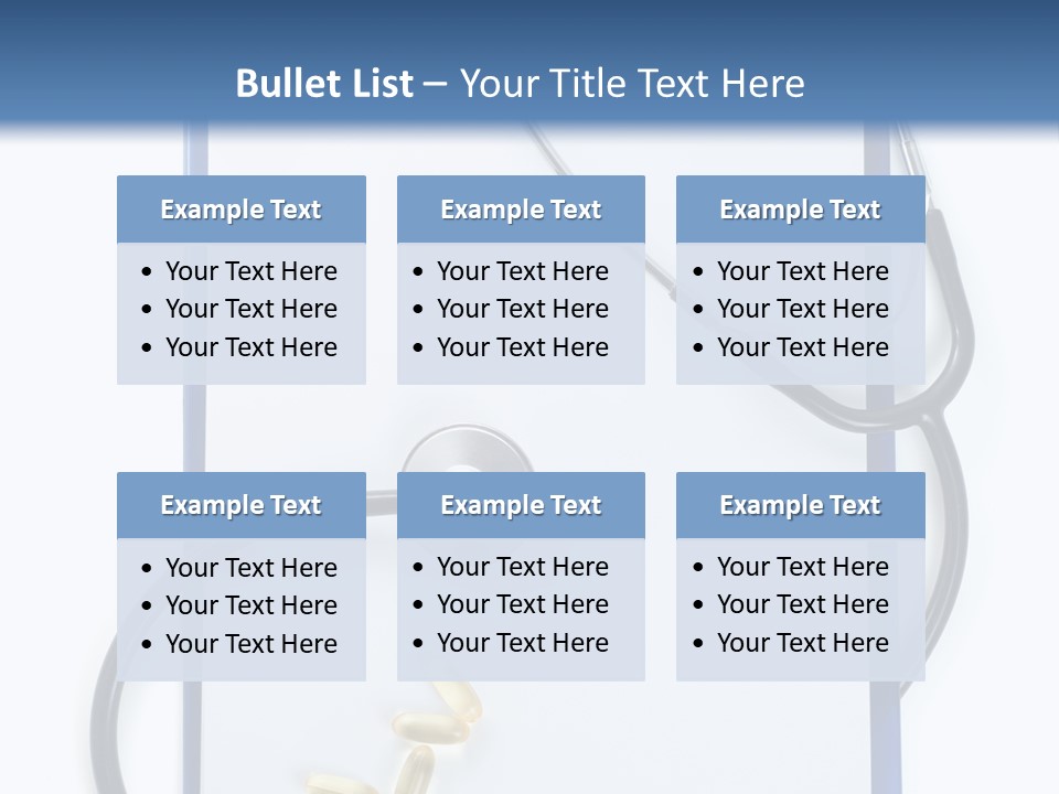 Stethoscope White Personal PowerPoint Template