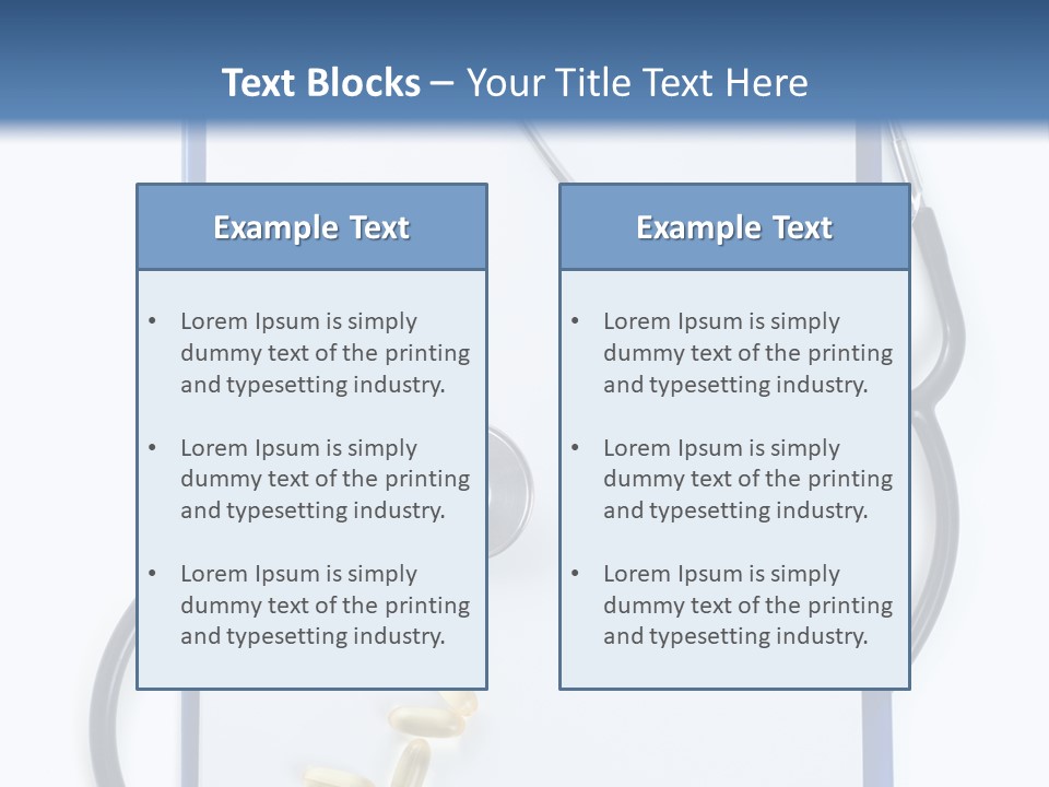Stethoscope White Personal PowerPoint Template