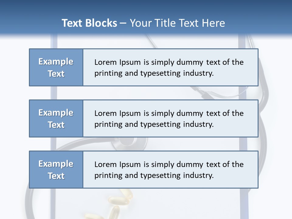 Stethoscope White Personal PowerPoint Template
