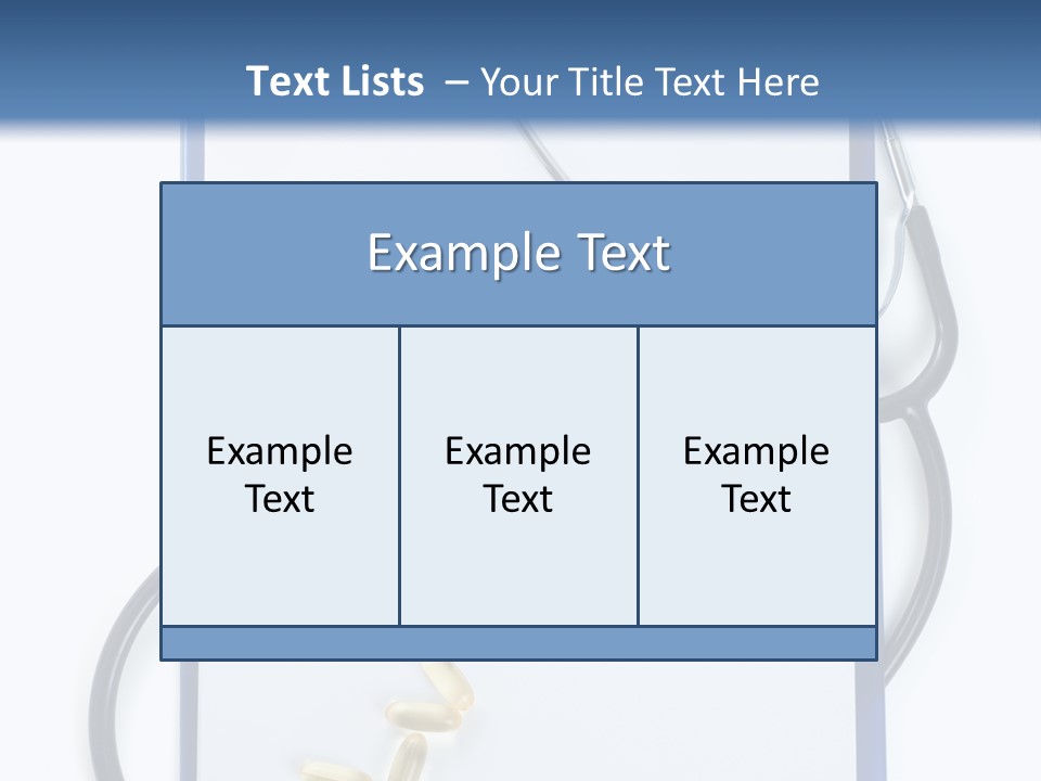 Stethoscope White Personal PowerPoint Template