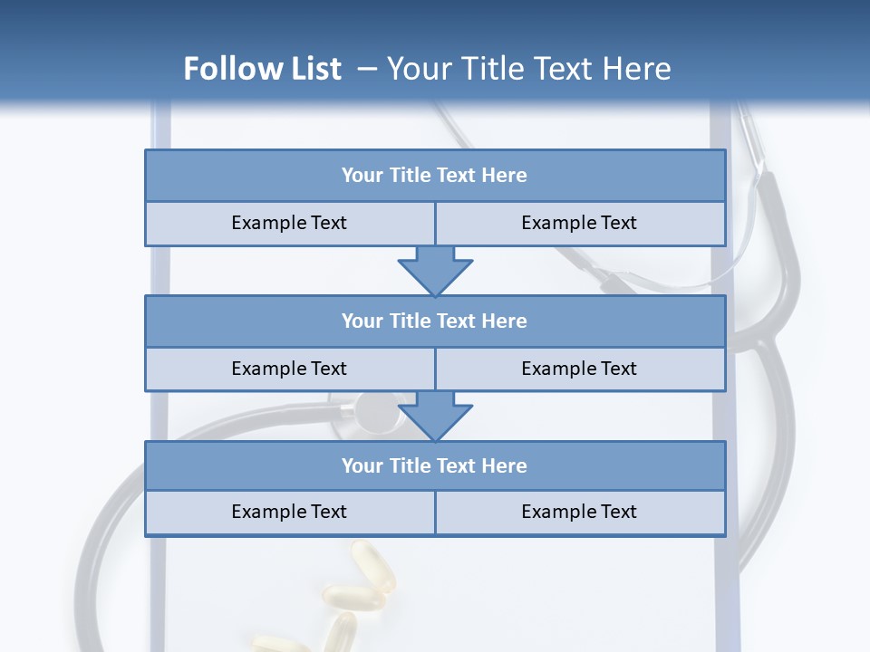 Stethoscope White Personal PowerPoint Template
