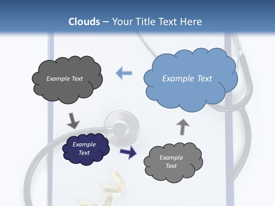 Stethoscope White Personal PowerPoint Template