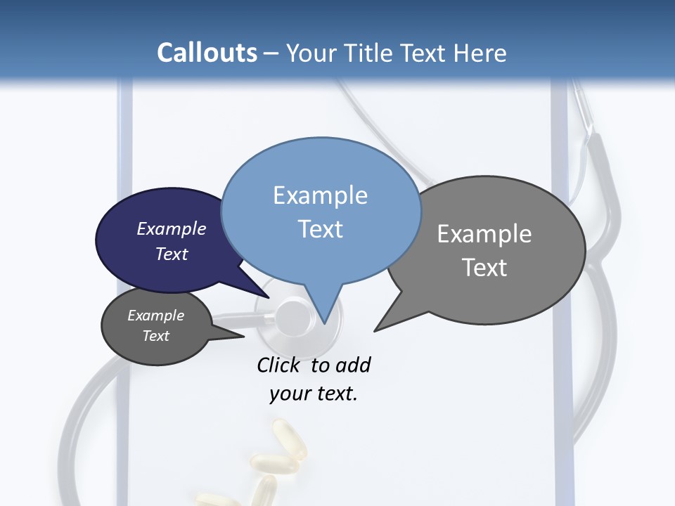 Stethoscope White Personal PowerPoint Template