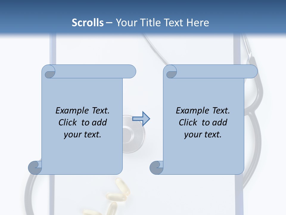 Stethoscope White Personal PowerPoint Template
