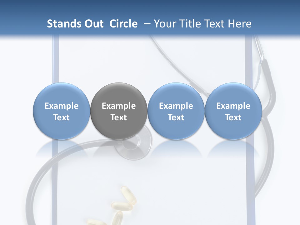 Stethoscope White Personal PowerPoint Template