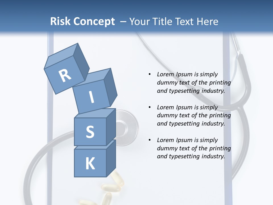 Stethoscope White Personal PowerPoint Template