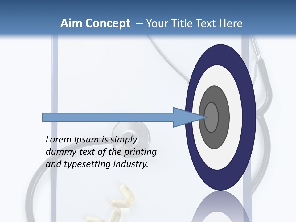 Stethoscope White Personal PowerPoint Template