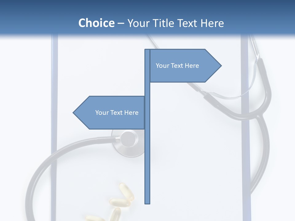 Stethoscope White Personal PowerPoint Template