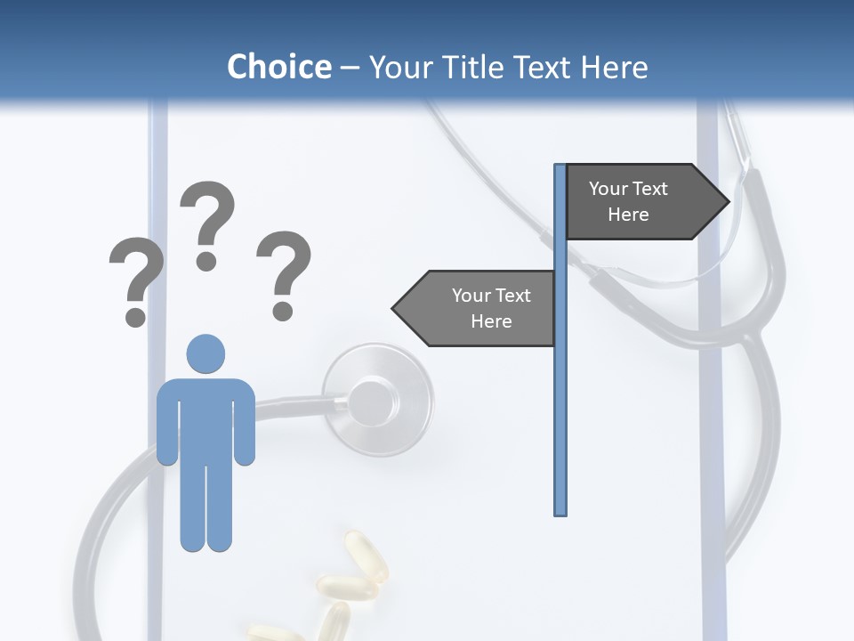 Stethoscope White Personal PowerPoint Template