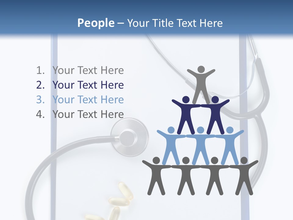 Stethoscope White Personal PowerPoint Template