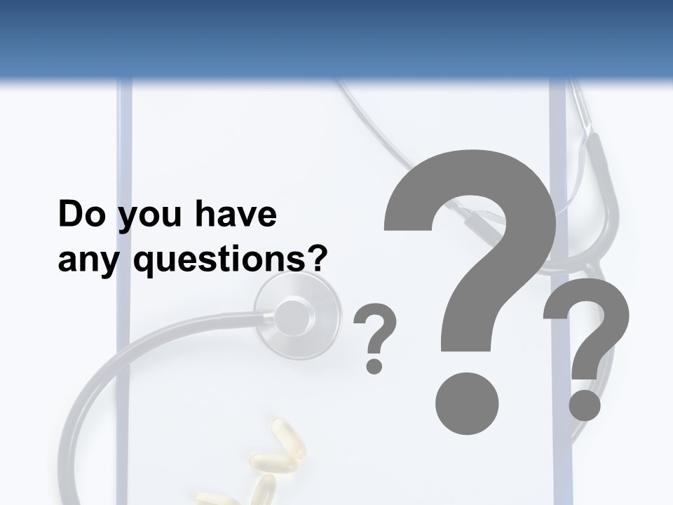 Stethoscope White Personal PowerPoint Template