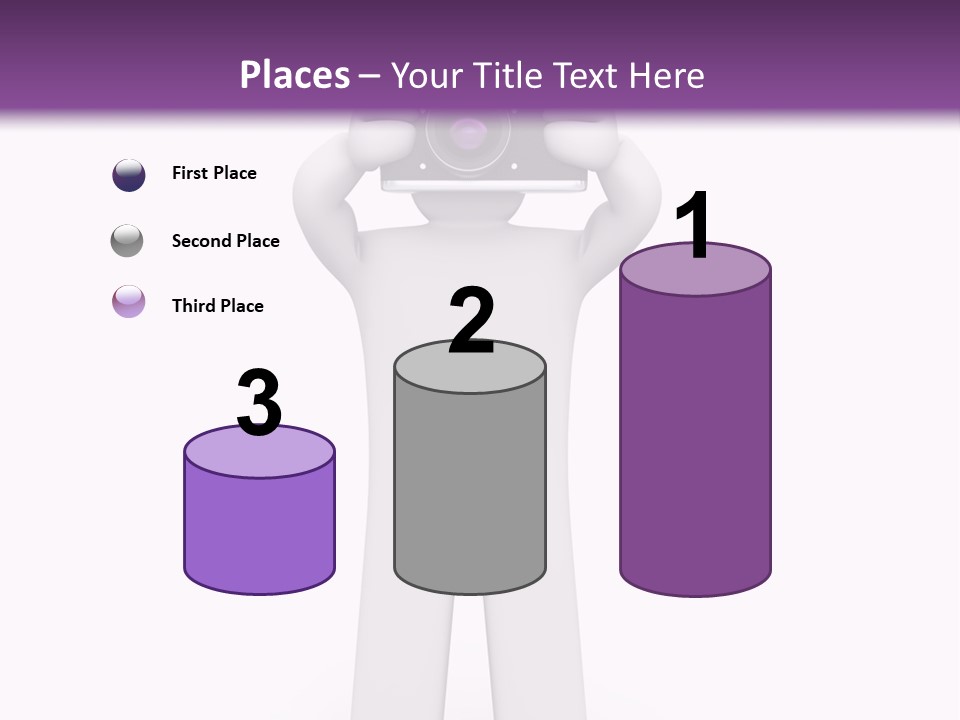 A Person Holding A Camera Up To Their Face PowerPoint Template