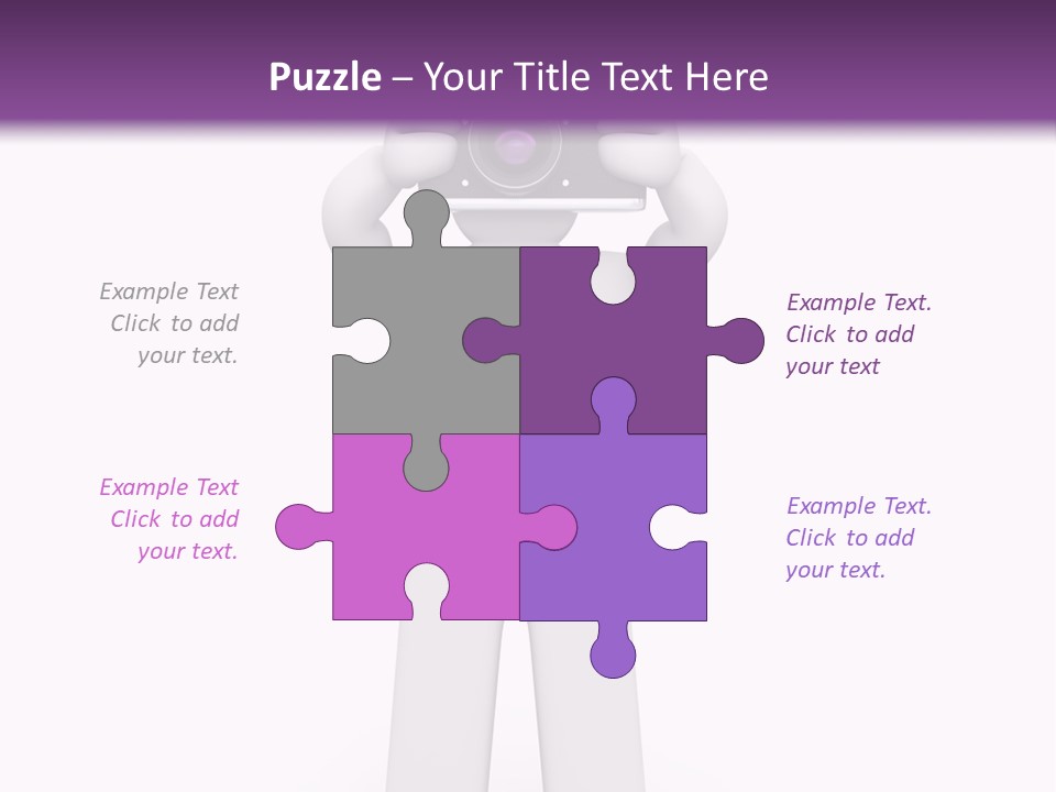 A Person Holding A Camera Up To Their Face PowerPoint Template