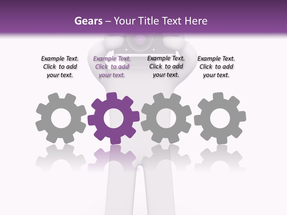 A Person Holding A Camera Up To Their Face PowerPoint Template