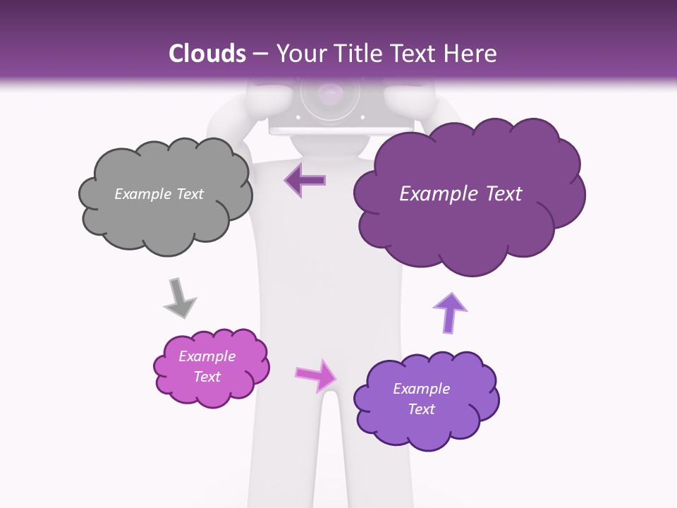 A Person Holding A Camera Up To Their Face PowerPoint Template