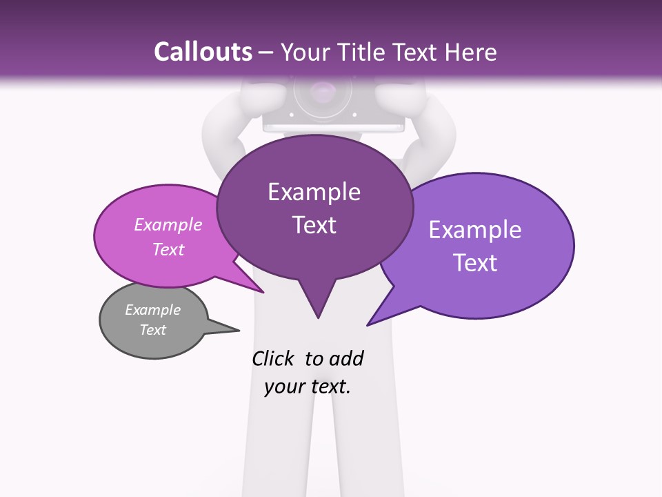 A Person Holding A Camera Up To Their Face PowerPoint Template