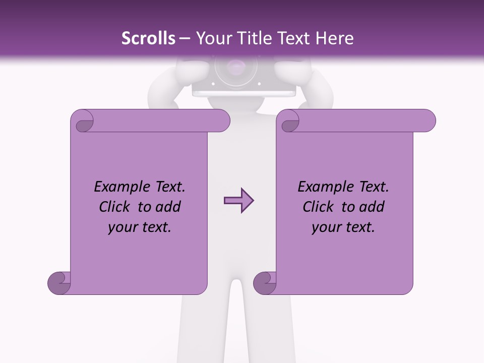 A Person Holding A Camera Up To Their Face PowerPoint Template