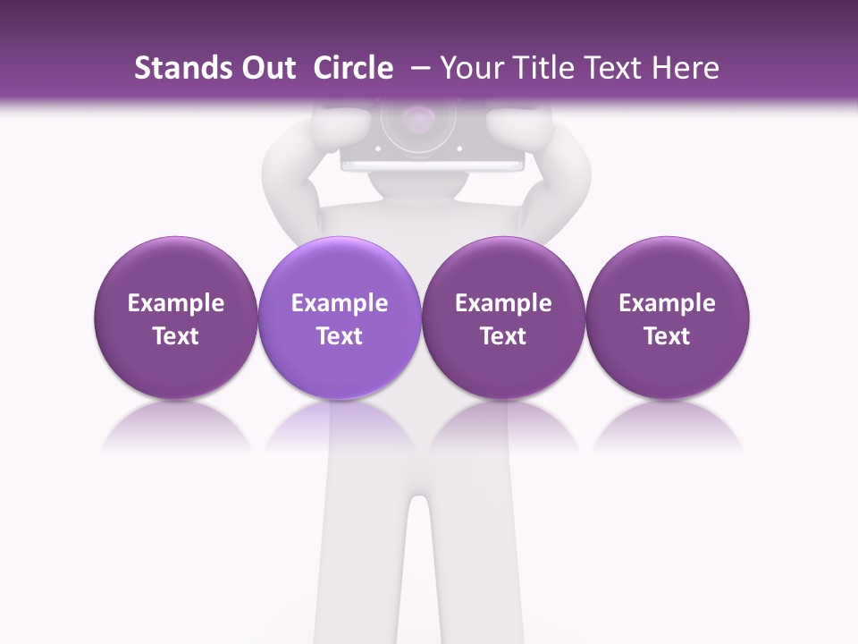 A Person Holding A Camera Up To Their Face PowerPoint Template