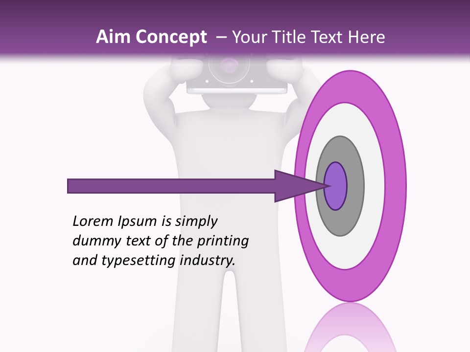 A Person Holding A Camera Up To Their Face PowerPoint Template