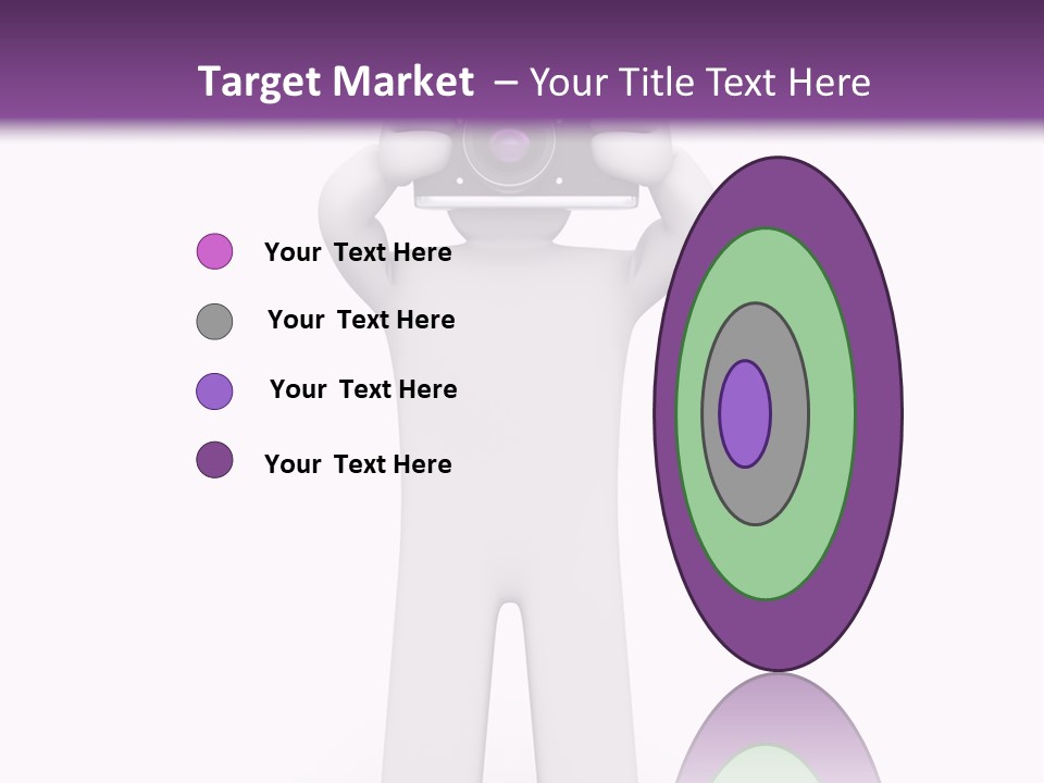 A Person Holding A Camera Up To Their Face PowerPoint Template