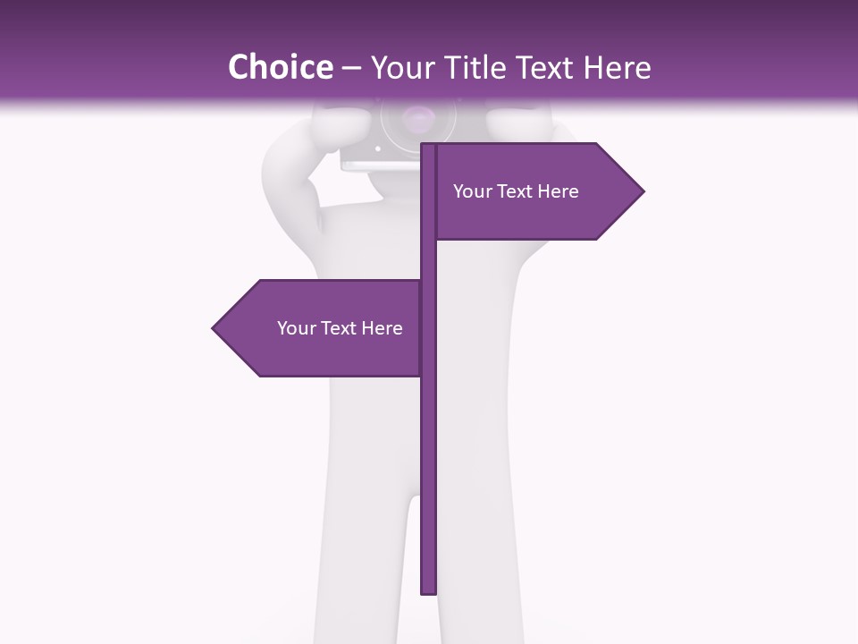 A Person Holding A Camera Up To Their Face PowerPoint Template