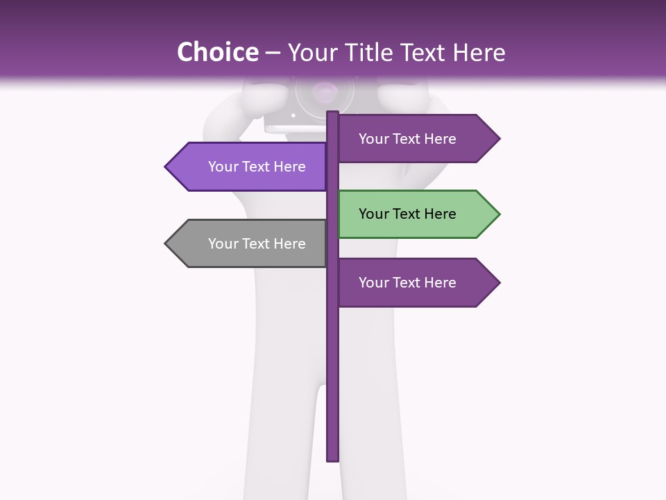 A Person Holding A Camera Up To Their Face PowerPoint Template