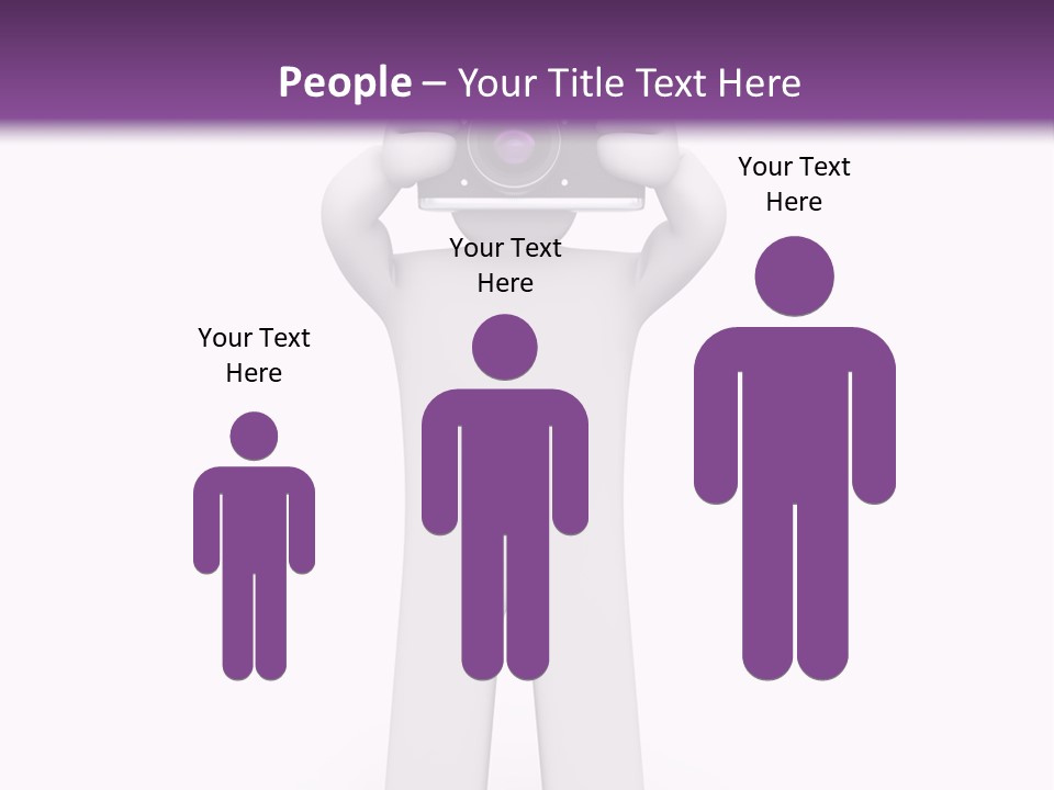 A Person Holding A Camera Up To Their Face PowerPoint Template