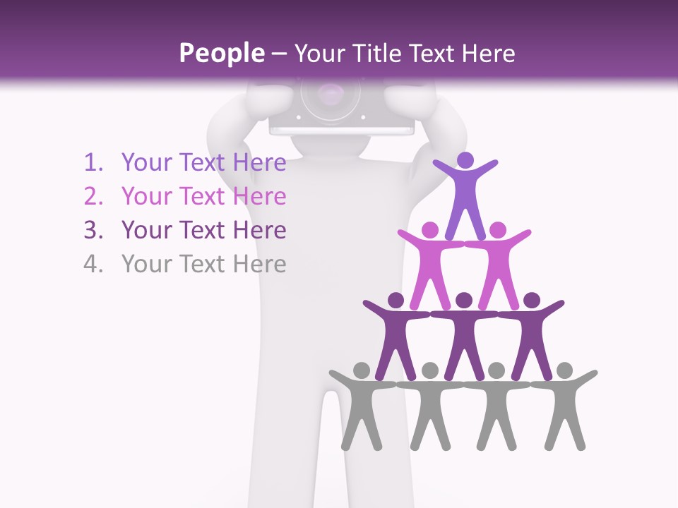 A Person Holding A Camera Up To Their Face PowerPoint Template