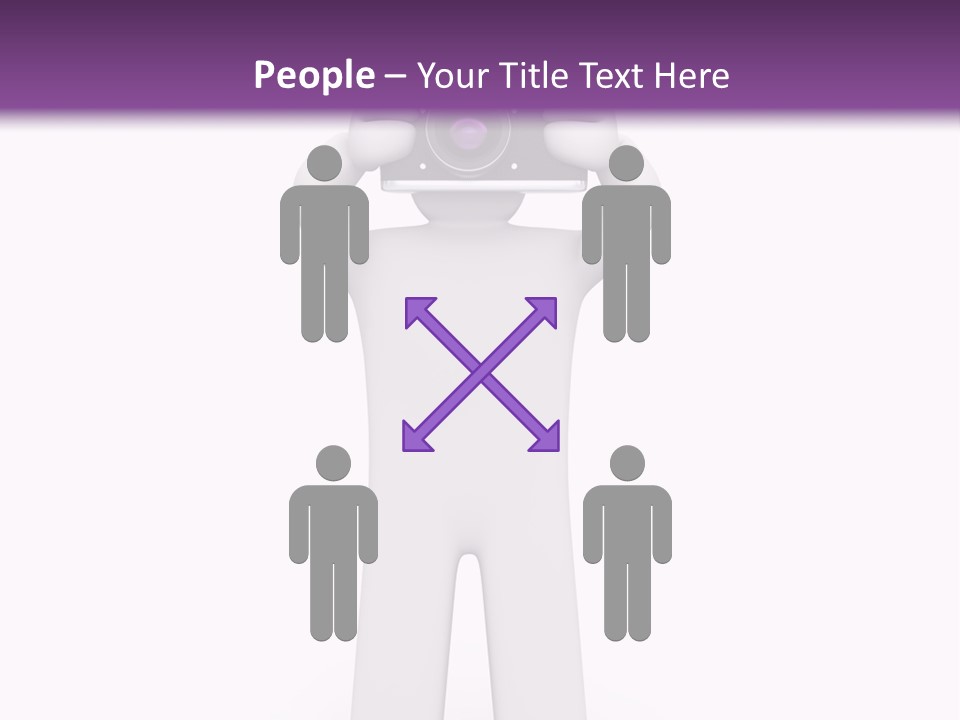 A Person Holding A Camera Up To Their Face PowerPoint Template