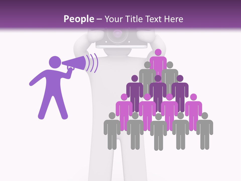 A Person Holding A Camera Up To Their Face PowerPoint Template