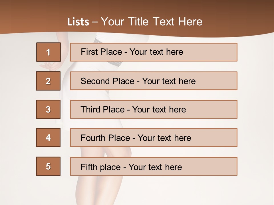 Years Females Mid PowerPoint Template