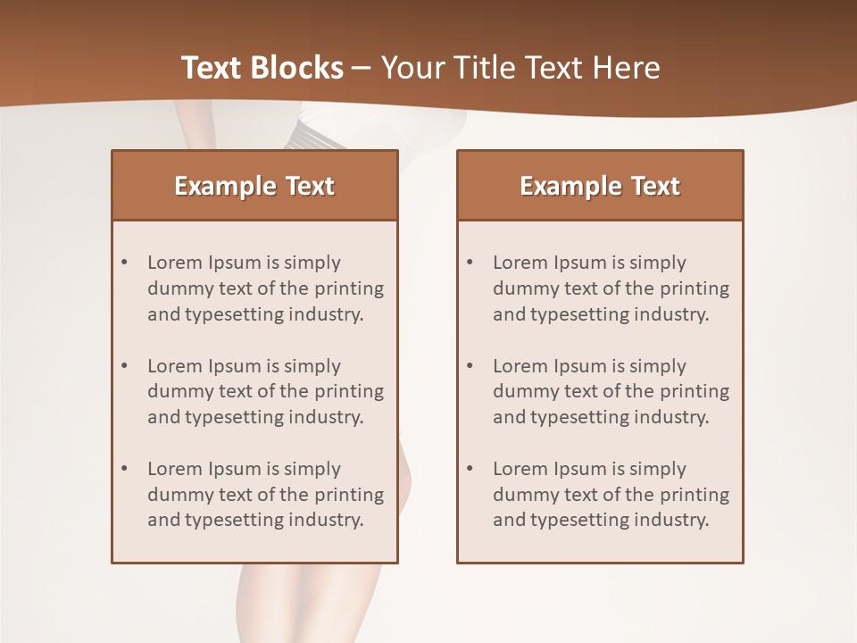 Years Females Mid PowerPoint Template