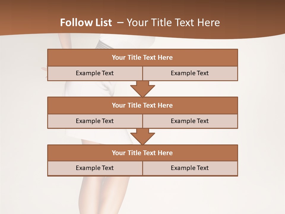 Years Females Mid PowerPoint Template