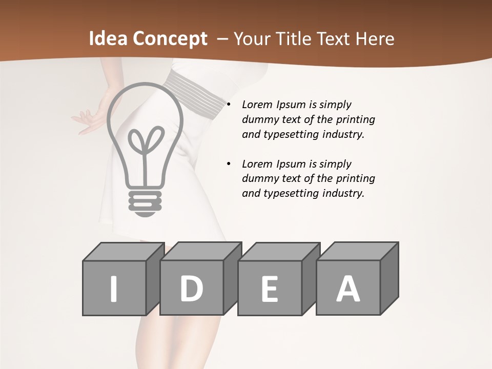 Years Females Mid PowerPoint Template