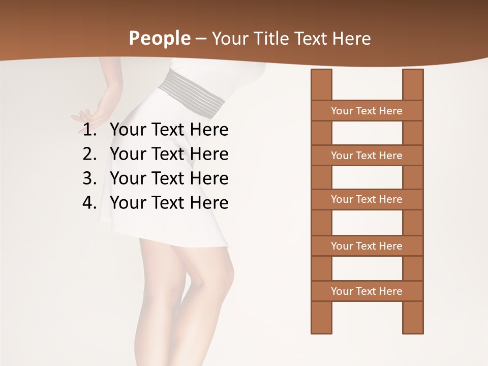 Years Females Mid PowerPoint Template