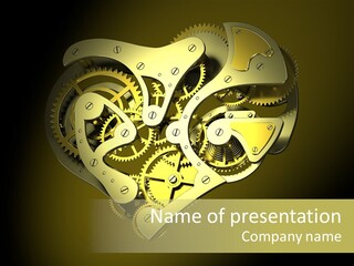 Heartshaped Detail Precision PowerPoint Template