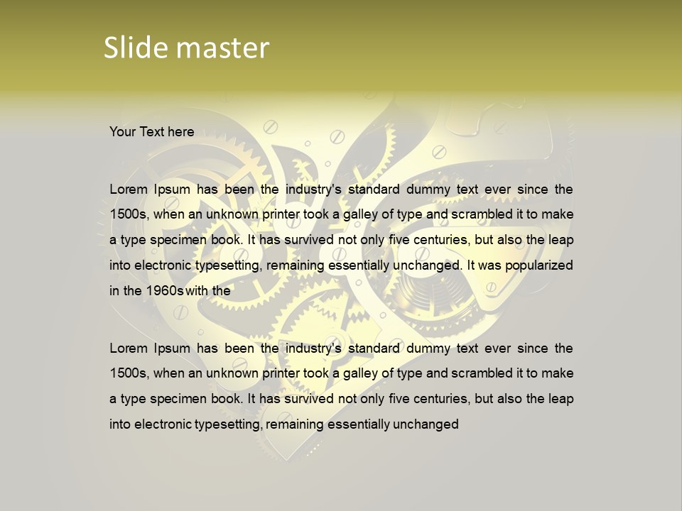 Heartshaped Detail Precision PowerPoint Template