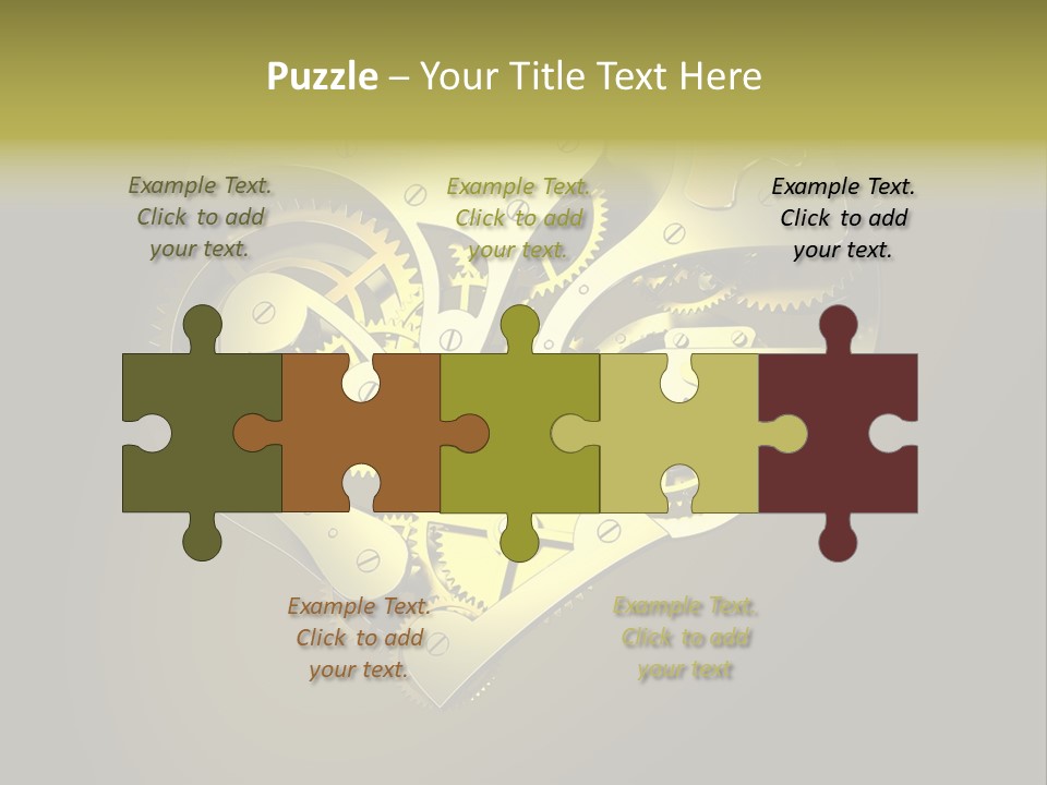 Heartshaped Detail Precision PowerPoint Template