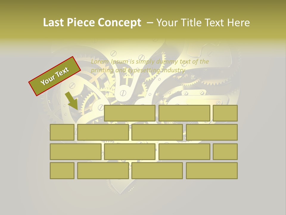 Heartshaped Detail Precision PowerPoint Template